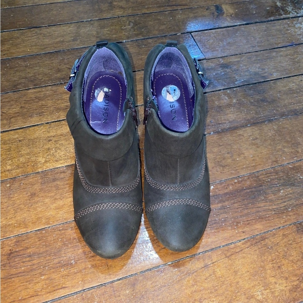 Madison Brown Ankle Boots